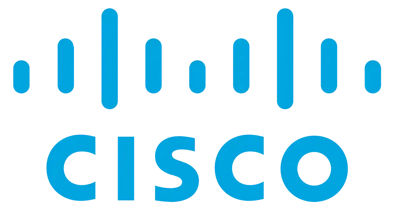 The Cisco logo: the word “Cisco” in lowercase blue letters beneath a series of vertical blue bars of varying height, representing connectivity and network infrastructure.