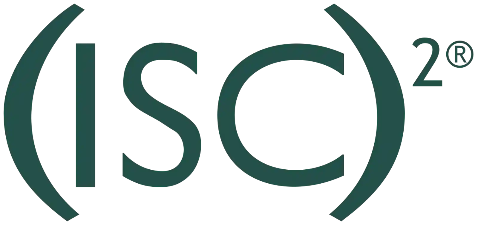 Logo of the ISC2 featuring the letters “ISC2” in dark green with a stylized “2” and parentheses around “ISC”, set against a white background.