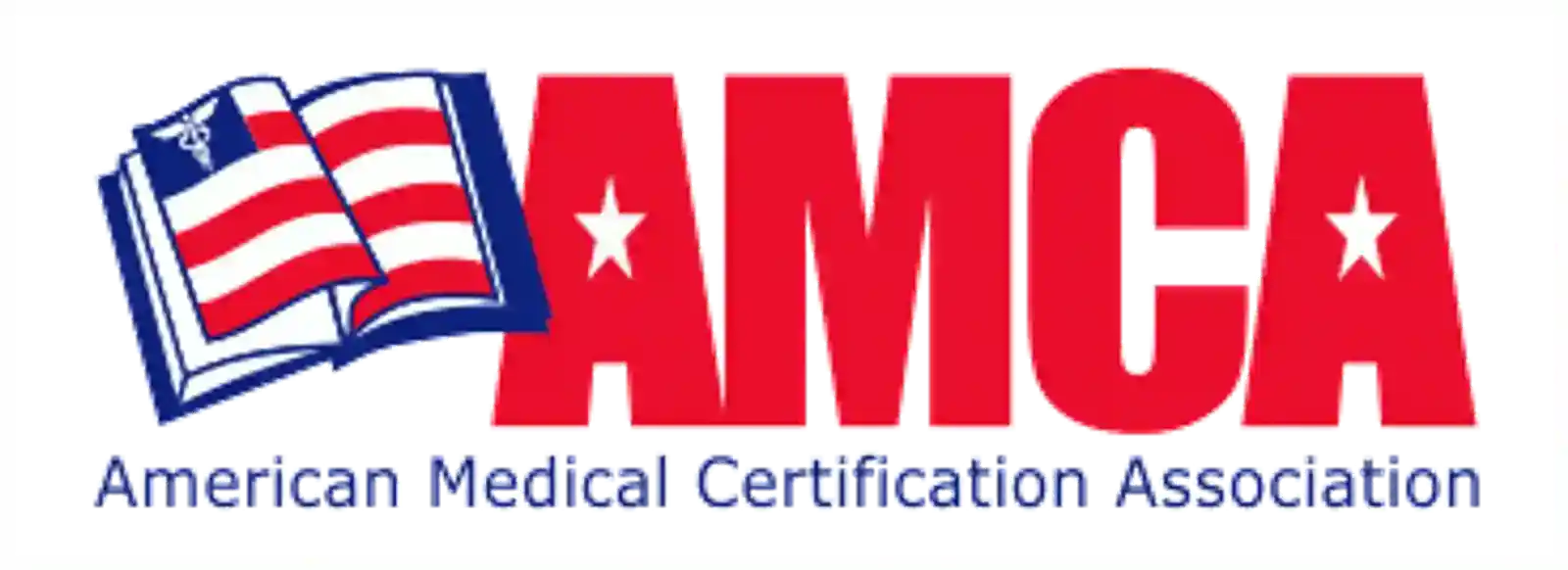 A logo reading “AMCA” in bold blue letters on a white background.